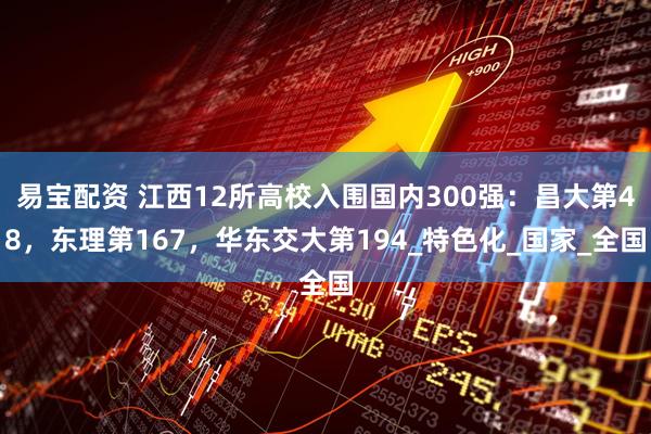 易宝配资 江西12所高校入围国内300强：昌大第48，东理第167，华东交大第194_特色化_国家_全国
